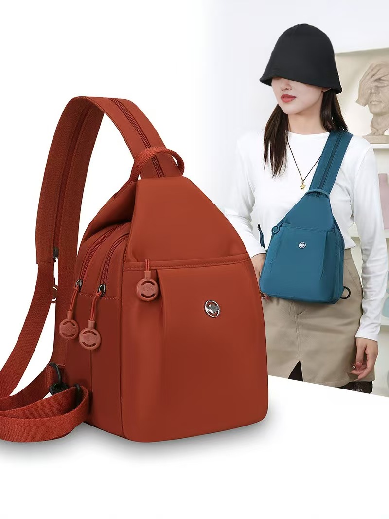 Versatile And Fashionable New Multi-Functional Simple Women's Bag Multi-Layer Stylish Double-Shoulder Bag Cross-Body Lightweight Travel And Casual Bag