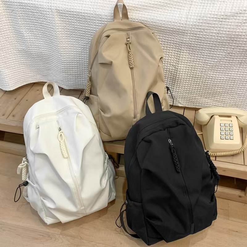Fashionable Large-Capacity Schoolbag For Boys And Girls High School Students Simple And Casual Sports Backpack Travel Backpack With Dual Shoulder Straps