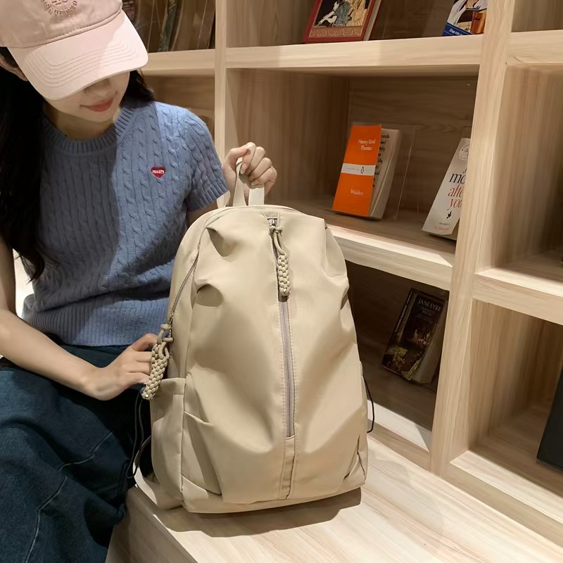 Fashionable Large-Capacity Schoolbag For Boys And Girls High School Students Simple And Casual Sports Backpack Travel Backpack With Dual Shoulder Straps