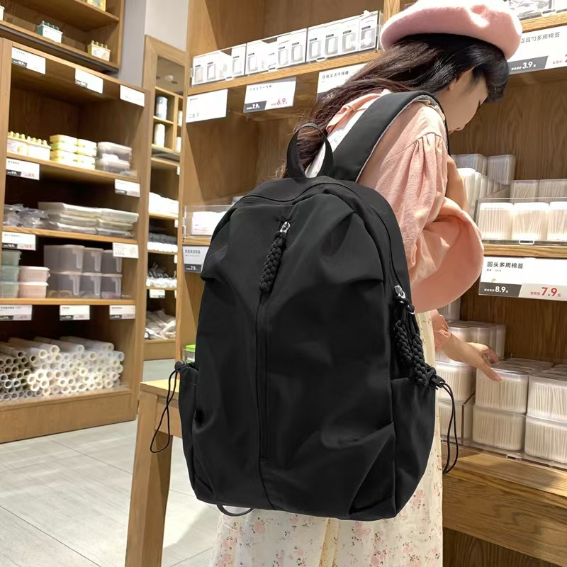 Fashionable Large-Capacity Schoolbag For Boys And Girls High School Students Simple And Casual Sports Backpack Travel Backpack With Dual Shoulder Straps