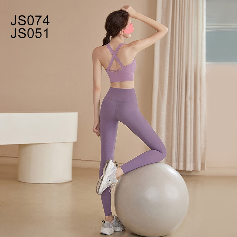 African Hot SaleHigh Quality New Arrival Plus Size Women's 2-Piece Yoga Outfit Set One-Piece Shockproof & Anti-Sagging Push Up Sports Bra Yoga Tank Top High Stretch Long Leggings for Running & Fitness