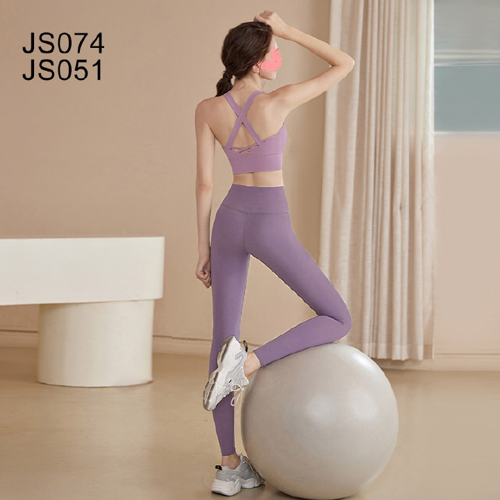 African Hot SaleHigh Quality New Arrival Plus Size Women's 2-Piece Yoga Outfit Set One-Piece Shockproof & Anti-Sagging Push Up Sports Bra Yoga Tank Top High Stretch Long Leggings for Running & Fitness