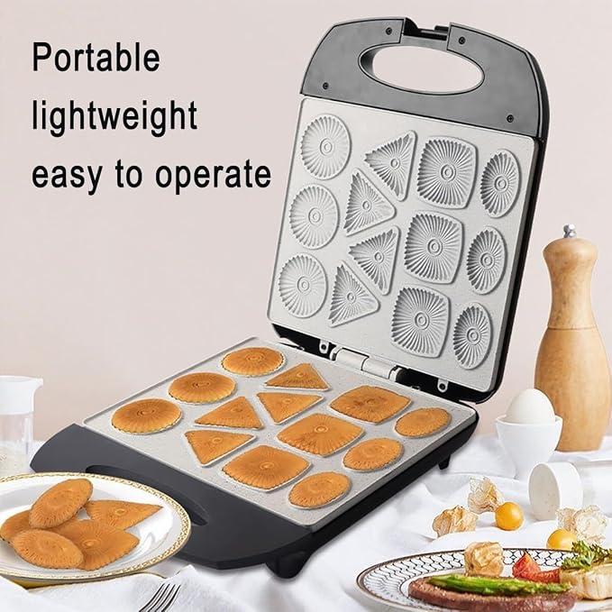 PREMIUM Sokany Cake Machine/Biscuits Machine  Cookies Maker, Mini Waffle Biscuit Maker, Make Different Shaped Pancakes, Scones Maker Machine