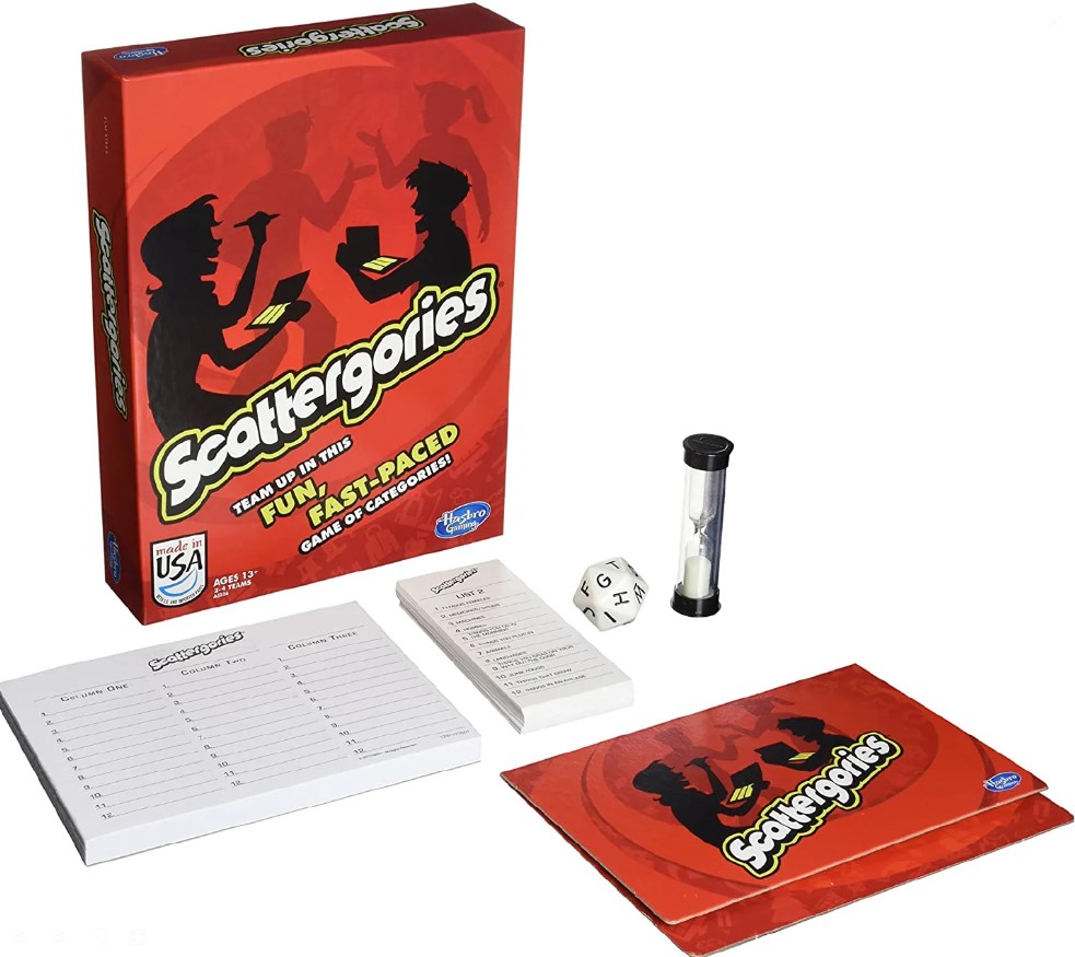 Scattergories CARD Game – Family Fun Thinking & Word Challenge Card Game, Classic Party Game for Teens 13+, Multiplayer Standard Edition, Fast-Paced Creativity & Category-Based Brain Game