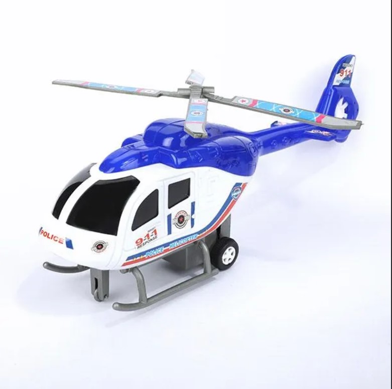 Police Helicopter Kids Toy – Spinning Propeller Rescue Aircraft, Action Play Helicopter for Boys & Girls, Imaginative Role-Play Flight Toy, Durable Indoor & Outdoor Adventure Gift for Children