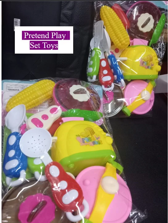 Kids Pretend Play Kitchen Set – Toy Cooking Utensils with Plastic Food Items, Pots, Pans, Spatulas & Cutlery, Imaginative Role-Playing Playset, Educational Creative Learning Toy, Colorful Durable