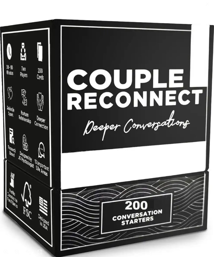 ESSENTIAL Couple Reconnect Conversation Cards – Therapy-Inspired Card Game to Build Trust, Deepen Emotional Bond & Strengthen Communication for Married & Mature Couples, Relationship Growth & Date