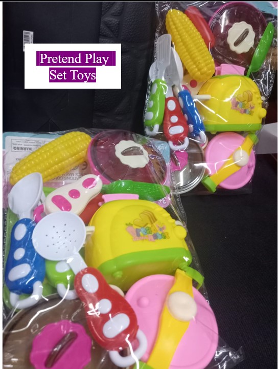 Kids Pretend Play Kitchen Set – Toy Cooking Utensils with Plastic Food Items, Pots, Pans, Spatulas & Cutlery, Imaginative Role-Playing Playset, Educational Creative Learning Toy, Colorful Durable