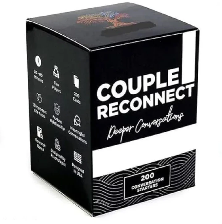 ESSENTIAL Couple Reconnect Conversation Cards – Therapy-Inspired Card Game to Build Trust, Deepen Emotional Bond & Strengthen Communication for Married & Mature Couples, Relationship Growth & Date