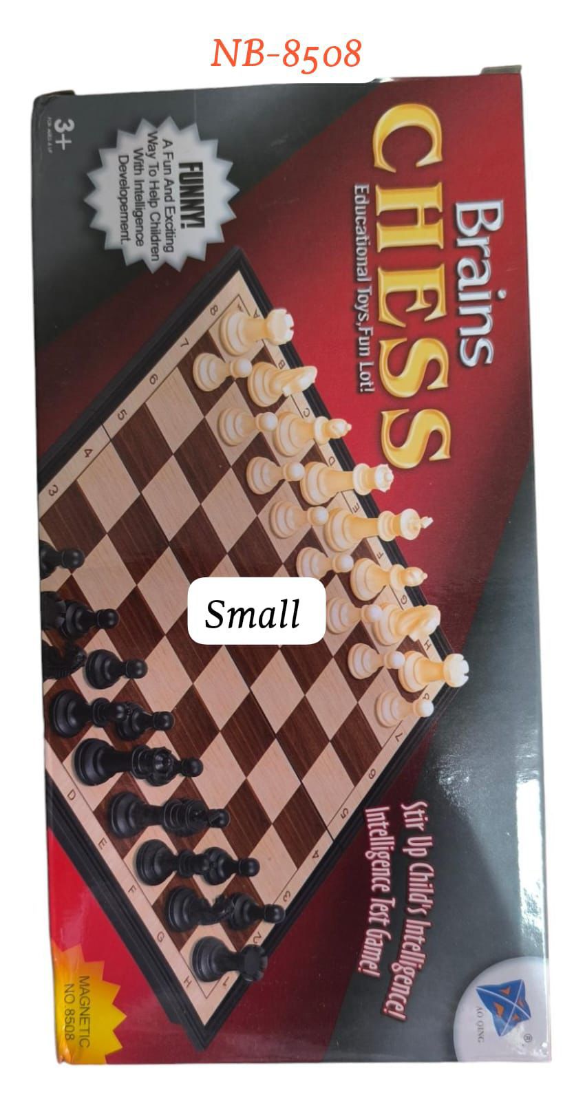 Brains Chess Educational Magnetic Board Game – Small Size Foldable Travel Chess Set for Kids & Adults Intelligence Development Strategy Game