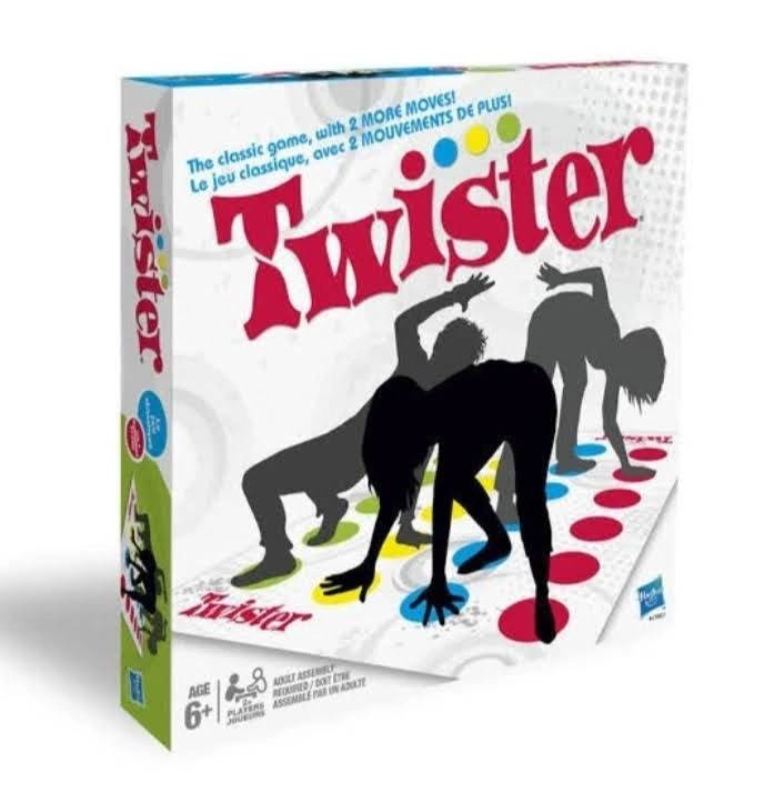 Twister Party Game Set Colorful Dotted Mat Spinner Balance and Flexibility Family Action Game for 2 Plus Players Ages 6 Plus Interactive Indoor Party Game a classic physical party game