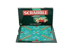 Scrabble Original Board Game Classic Word Spelling Strategy Game Set with 100 Letter Tiles Tile Racks Drawstring Bag Educational Vocabulary Game for 2 to 4 Players Ages 10 Plus