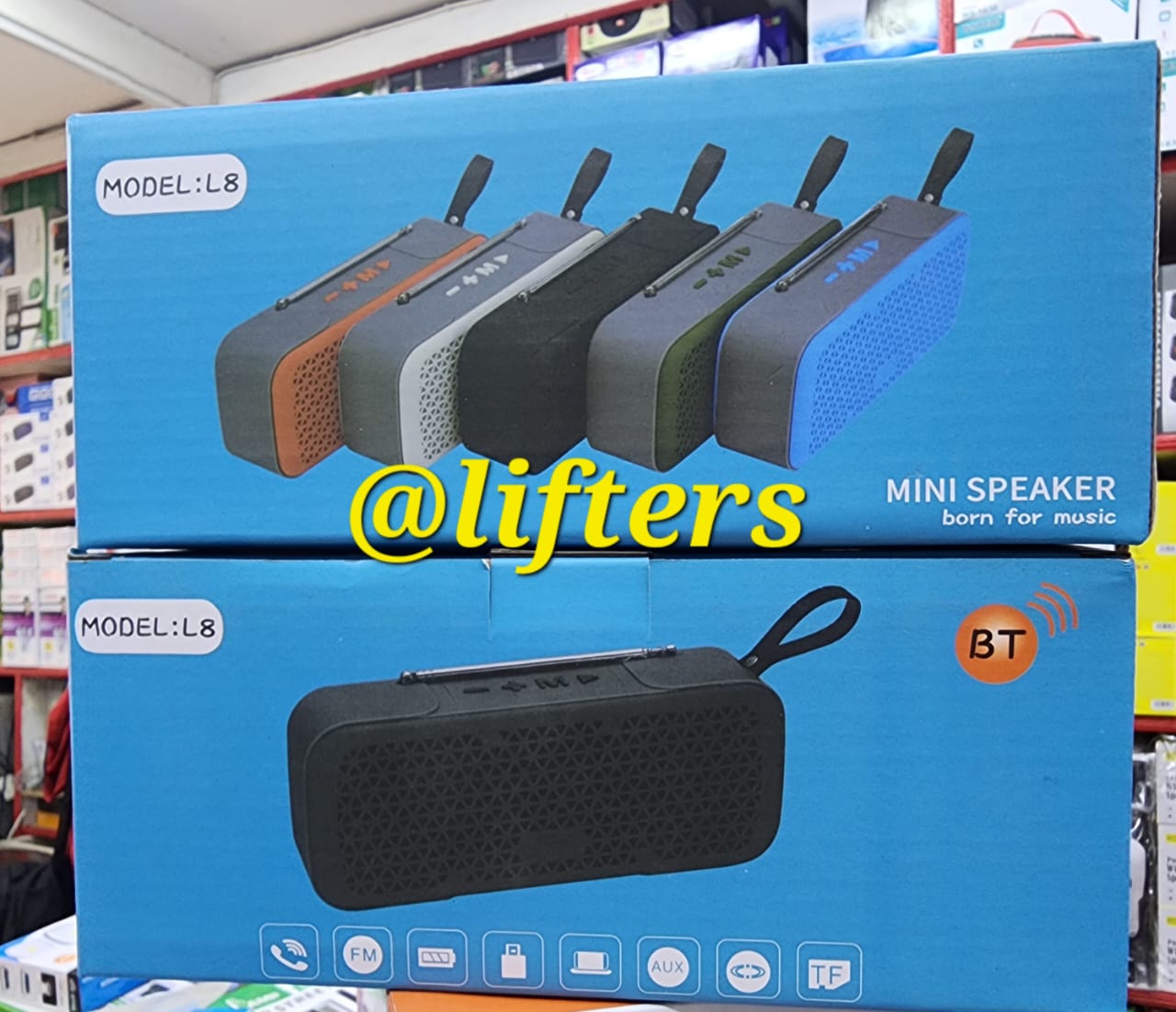 Portable Bluetooth Speaker L8 Mini Wireless Speaker with USB TF Card AUX Input FM Radio Rechargeable Battery Strap and Bass Sound for Indoor Outdoor Entertainment Use