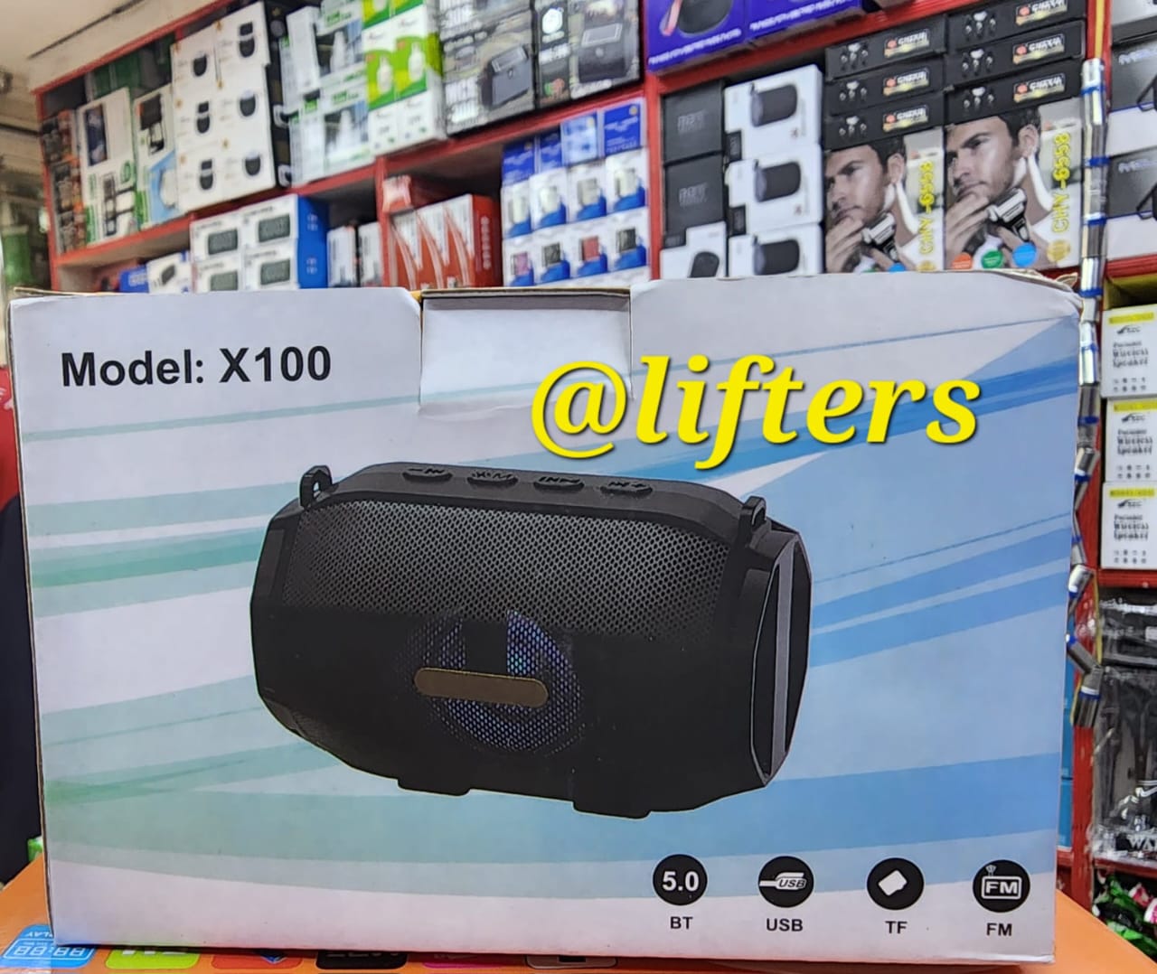 Portable Bluetooth Speaker X100 Wireless Speaker with Bluetooth 5.0 FM Radio USB TF Card Support Enhanced Bass Clear Sound Compact Durable Design for Indoor and Outdoor Use