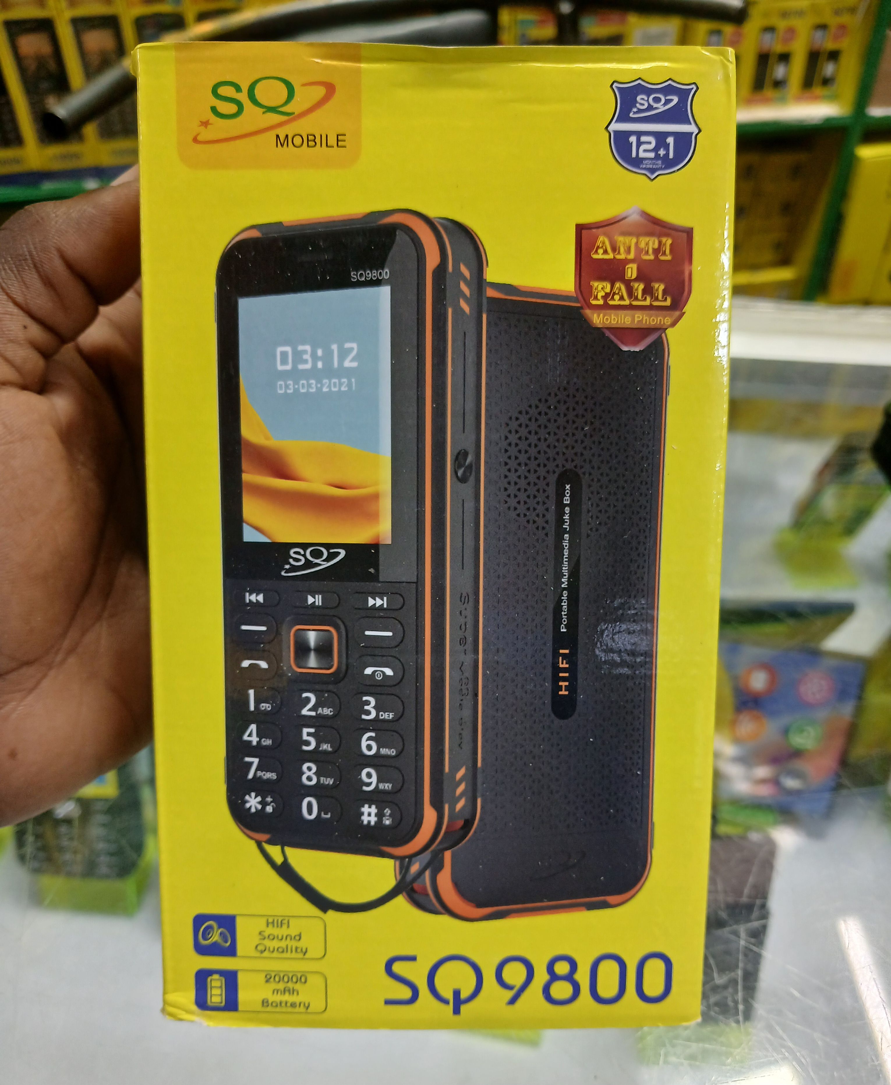 NEW  ARRIVALS! SQ9800 Rugged Phone:20,000mAh Dual SIM, Powerful Bluetooth Speaker, Power Bank, Magic Voice, VGA Camera, 5980mAh Battery, LED Flashlight, FM Radio Featured Phones+