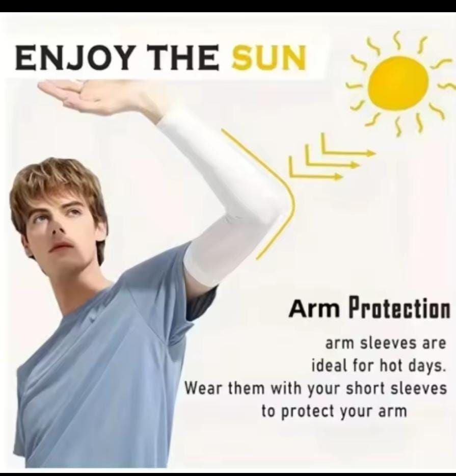Unisex Arm Sleeves Gloves for Men & Women, UV Sun Protection Arm Sleeves, Moisture-Wicking Arm Cover for Cycling, climbing, hiking.