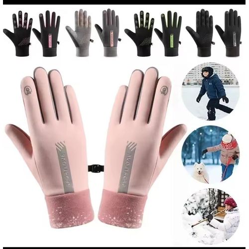 Professional Winter Sports Gloves - Waterproof & Windproof Thermal Outdoor Gloves for Cycling, Skiing, and Hiking - Touchscreen Compatible Fleece Lined Warm Gloves for Men & Women