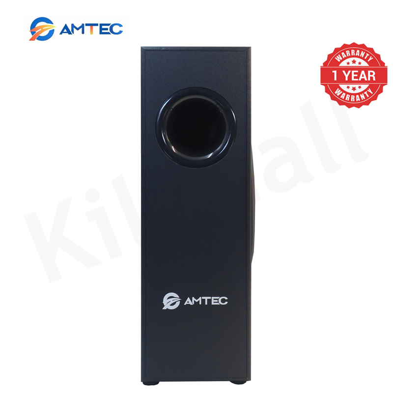 Amtec AM-03 2.1CH AC/DC Soundbar With 6.5" Subwoofer,35W RMS 15000W PMPO, Bluetooth, FM, USB/SD/AUX, Home Theater Speaker System Woofer