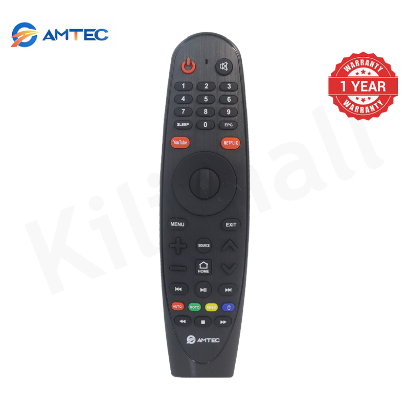 Amtec  55L12 55 inch Smart TV Frameless 4K UHD Android TV, Wi-Fi Ethernet, 3HDMI 2USB Ports, Netflix YouTube Prime Video Bluetooth Energy Saving Wide View Angle