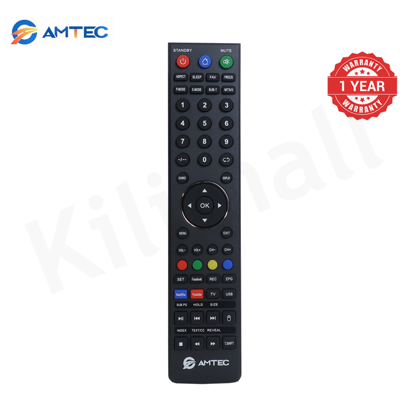 Amtec 32R1S 32 inch Smart TV Frameless HD Android TV LED Bluetooth WiFi Mirror Cast Inbuilt Decoder 3HDMI 2USB Port Quad Core 1GB+8GB Netflix YouTube Energy Saving Television
