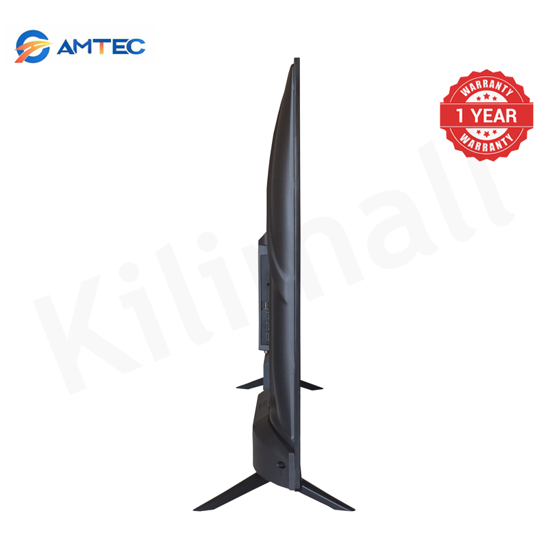 Amtec 50Q6 50 inch Smart TV Frameless 4K UHD HDR10 DVB-T2 Built-in Decoder Wi-Fi Bluetooth Miracast Netflix YouTube Showmax DTS Dolby Digital Audio 1.5GB RAM 8GB ROM