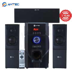 Amtec AM-731 3.1CH Sub Woofer Bluetooth Home Theater Speaker System 60W RMS 20000W PMPO AC/DC Dual Power,Bluetooth FM USB SD AUX