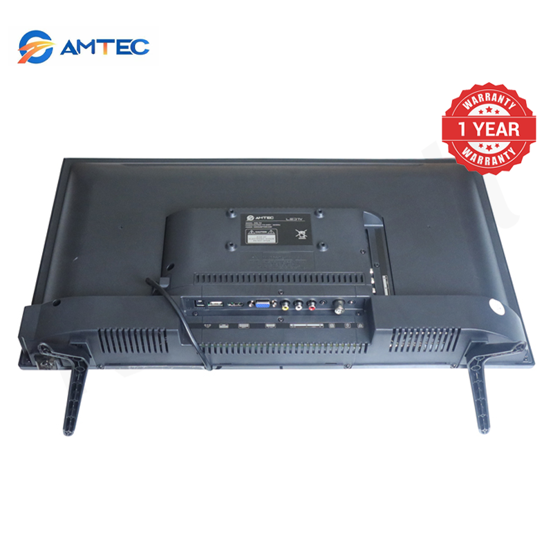 Amtec  24L12 24 inch Digital TV LED HD Display With AC/DC Power DVB-T2 Tuner and Multi-Port Connectivity With Inbuilt Decoder for Local Channels 1 Year Warranty