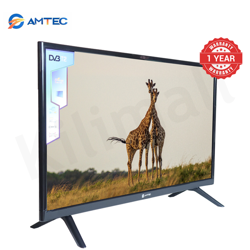 Amtec  24L12 24 inch Digital TV LED HD Display With AC/DC Power DVB-T2 Tuner and Multi-Port Connectivity With Inbuilt Decoder for Local Channels 1 Year Warranty