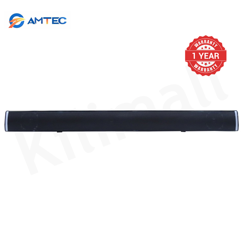 Amtec AM-04 Soundbar Home Theatre Speaker System With Wireless Subwoofer, 100W RMS 20000W PMPO, Bluetooth USB SD AUX FM, LED Display Remote Control 3D Surround AC/DC Dual Power Compatibility