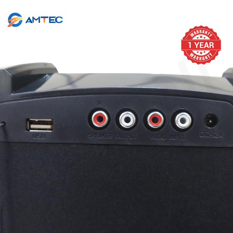 Amtec AM-006 2.1CH Home Theater Subwoofer Speaker 15000W PMPO, Built-in Powerful Amplifier, Bluetooth FM AUX USB SD BT Playback, Remote Control Compact Stylish Audio System 1 Year Warranty