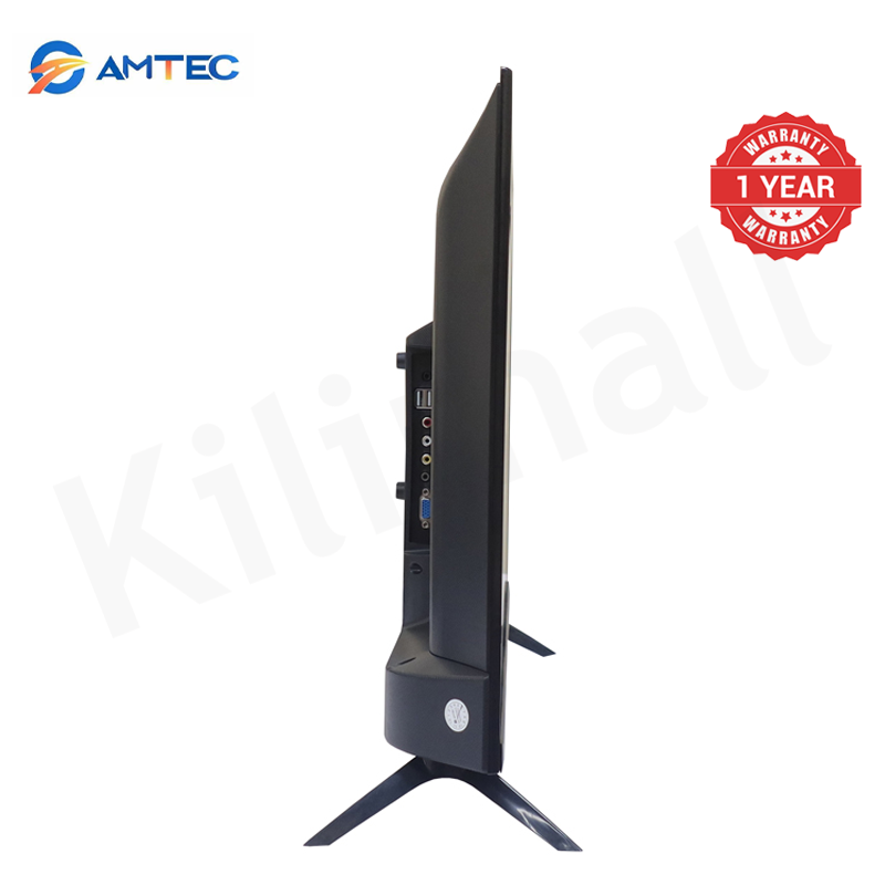 Amtec 32M6 32 Inch Digital TV Frameless Full HD LED TV AC Powered DVB-T2/S2 Digital Audio Hotel Mode USB Recording 3HDMI 2USB VGA Energy Saving Slim Television 1 Year Warranty