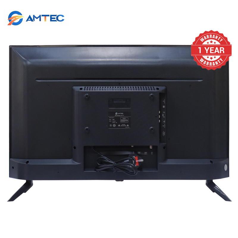 Amtec 32M6 32 Inch Digital TV Frameless Full HD LED TV AC Powered DVB-T2/S2 Digital Audio Hotel Mode USB Recording 3HDMI 2USB VGA Energy Saving Slim Television 1 Year Warranty
