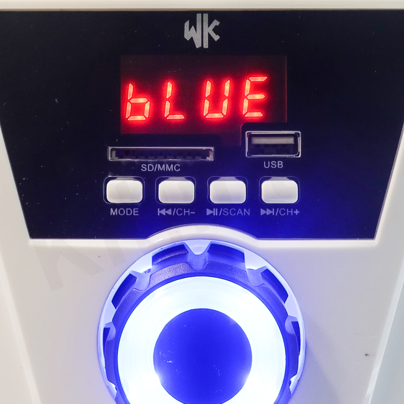 WK WK-07 2.1CH Home Theater Multimedia Speaker System Woofer, 3000W PMPO Deep Surround Bass, Bluetooth BT FM AUX USB SD Input for Music Movie Gaming 1 Year Warranty