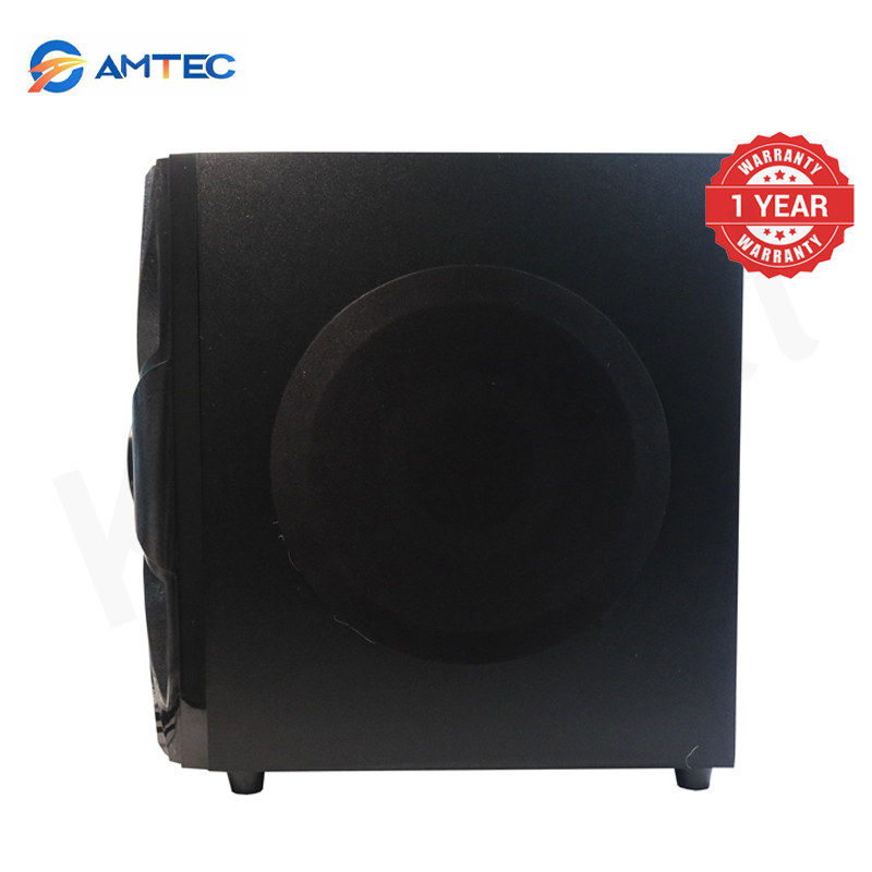 Amtec AM-315 3.1CH Multimedia Subwoofer Audio System,Speaker System 60W RMS 10000W PMPO,AC220V/DC12V Dual Power,Deep Surround Bass,Bluetooth FM AUX USB SD Playback 1 Year Warranty