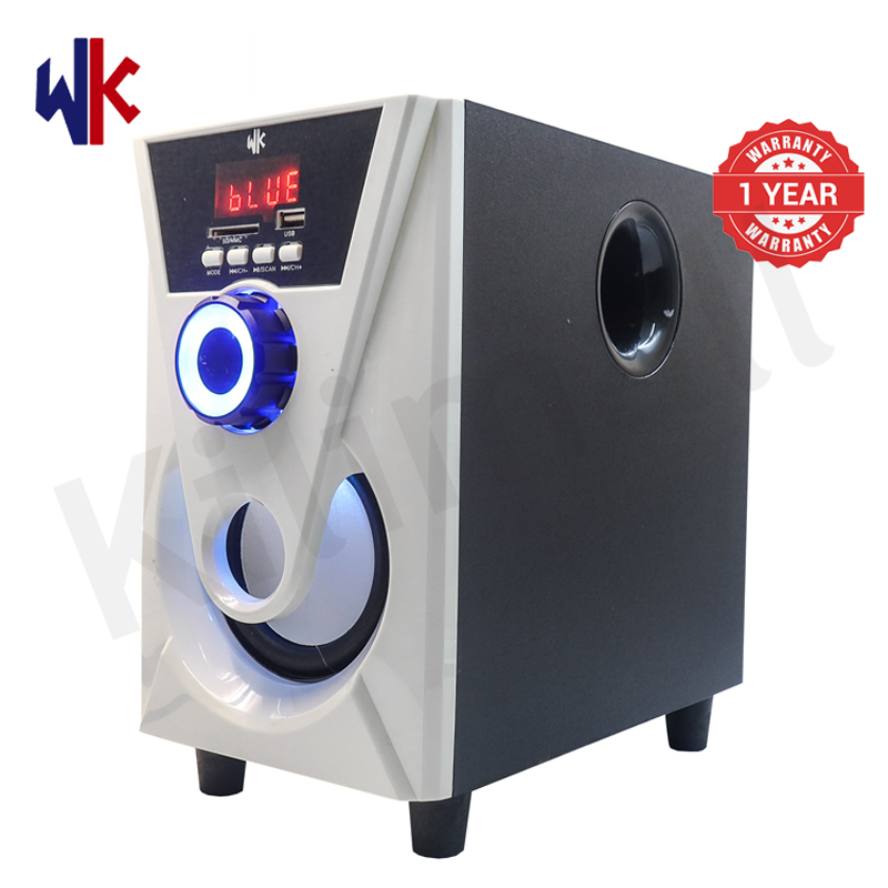 WK WK-07 2.1CH Home Theater Multimedia Speaker System Woofer, 3000W PMPO Deep Surround Bass, Bluetooth BT FM AUX USB SD Input for Music Movie Gaming 1 Year Warranty
