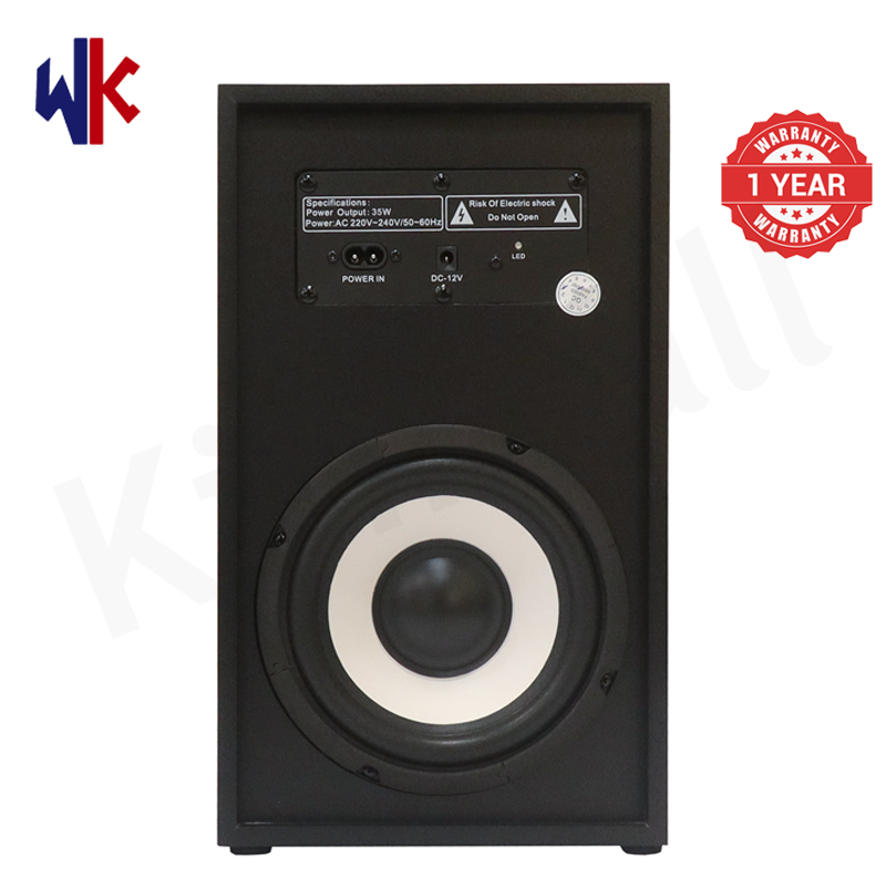 WK WK-02 Sound Bar System Home Theater Multimedia Speaker 35W RMS 10000W PMPO,AC220V/DC12V Dual Power,Bluetooth Connectivity,FM USB SD MP3 DVD PS2 XBOX Heavy Bass Audio System 1Year Warranty