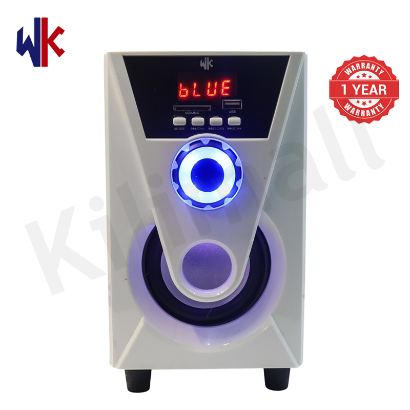 WK WK-07 2.1CH Home Theater Multimedia Speaker System Woofer, 3000W PMPO Deep Surround Bass, Bluetooth BT FM AUX USB SD Input for Music Movie Gaming 1 Year Warranty