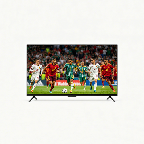 Global Star 55 Inch Frameless 4K Ultra HD Android Smart LED TV, Built-in WiFi, HDMI and USB Ports, Black Home Television, High Definition Display, Durable Entertainment TV, Fulfilled by Kilimall