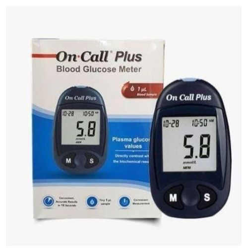 On Call Plus Hot sale Blood Glucose Test machine Glucometer Blood Sugar Level Measuring Device House-Service Detector Tester