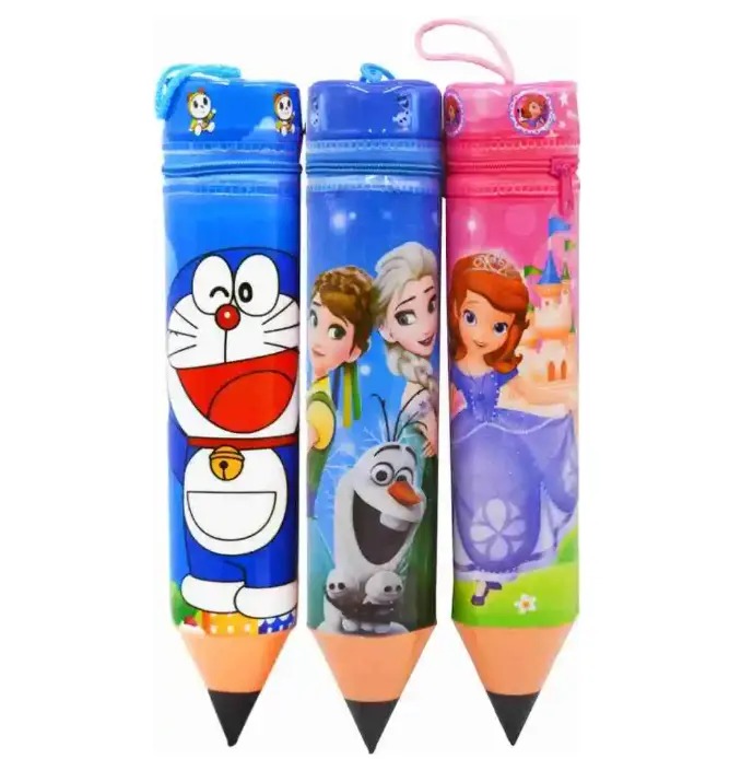Pencil-Shaped Pen Pouch & Storage Case for Kids – Multipurpose Zippered Holder for Stationery, Art Supplies, Makeup & Travel Essentials, Cute Portable Organizer