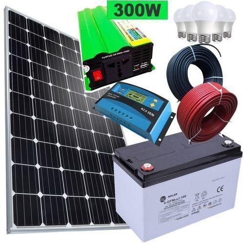 SUNNYPEX Solar Full kit 200w Solar Panel + 150AH Battery + 600w Inverter + 20 Amp Controller + 4 Bulbs+10m Cable