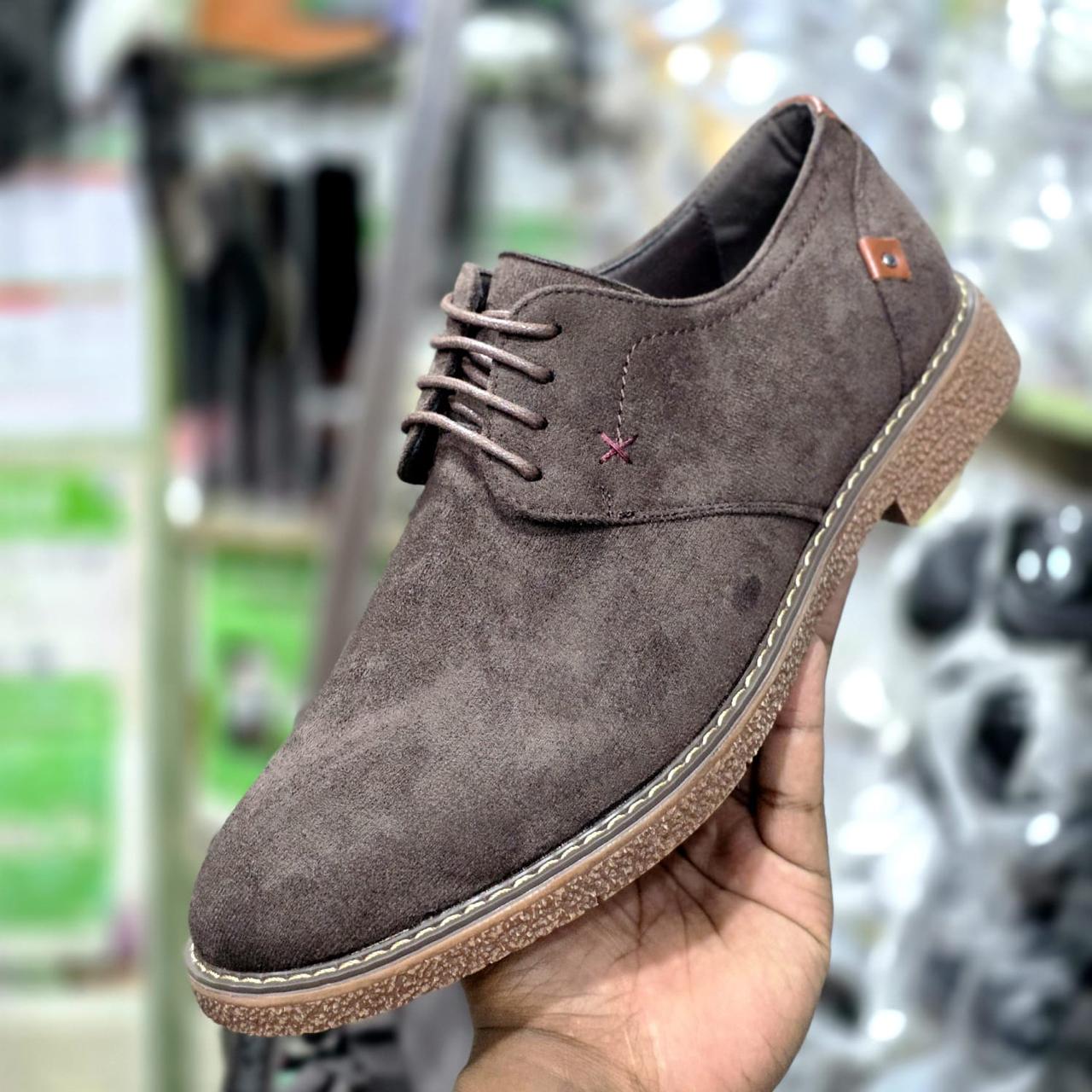 Men’s Suede Casual Lace-Up Shoes