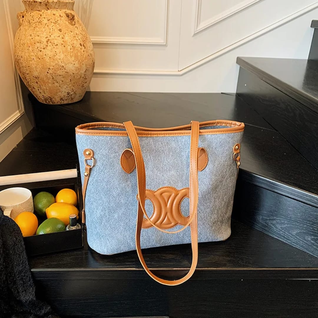 Women’s Luxury Large Capacity Tote Bag Stylish Designer Handbag for Work Travel Shopping Durable PU Leather Shoulder Carry Office Casual Everyday Use Fashion Bag Accessories