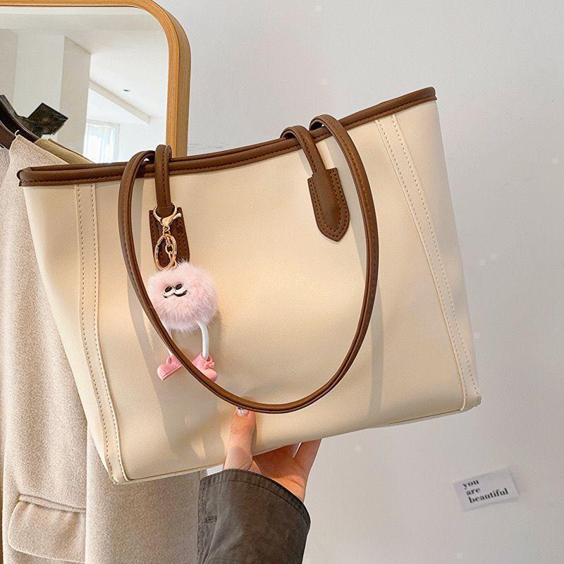 Women’s Luxury Large Capacity Tote Bag Stylish Designer Handbag for Work Travel Shopping Durable PU Leather Shoulder Carry Office Casual Everyday Use Fashion Bag Accessories