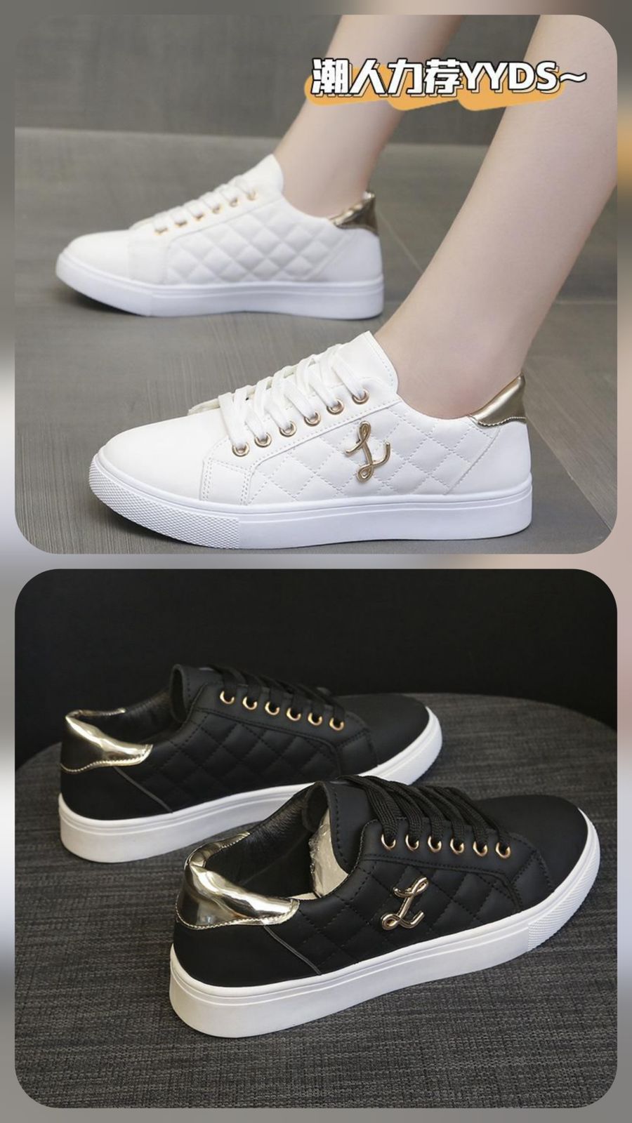 Ladies Stylish Sneakers Lightweight Breathable Lace-Up Shoes with Cushioned Insole, Durable Non-Slip Sole, Casual Sporty Everyday Wear Comfortable Fashion Footwear for Women