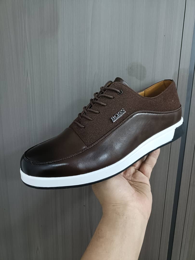 Men’s Premium Formal Oxford Leather Shoes Classic Black Business Dress Footwear for Office Interviews Weddings Corporate Events Durable Comfortable Elegant Slip-On Lace-Up Design Style Finish