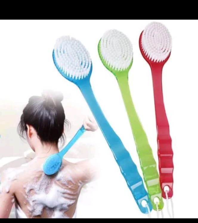 Long Handle Back Bath Brush Soft Bristle Body Scrubber with Extended Reach, Comfortable Grip, Deep Cleansing, Exfoliating Shower Brush for Men and Women