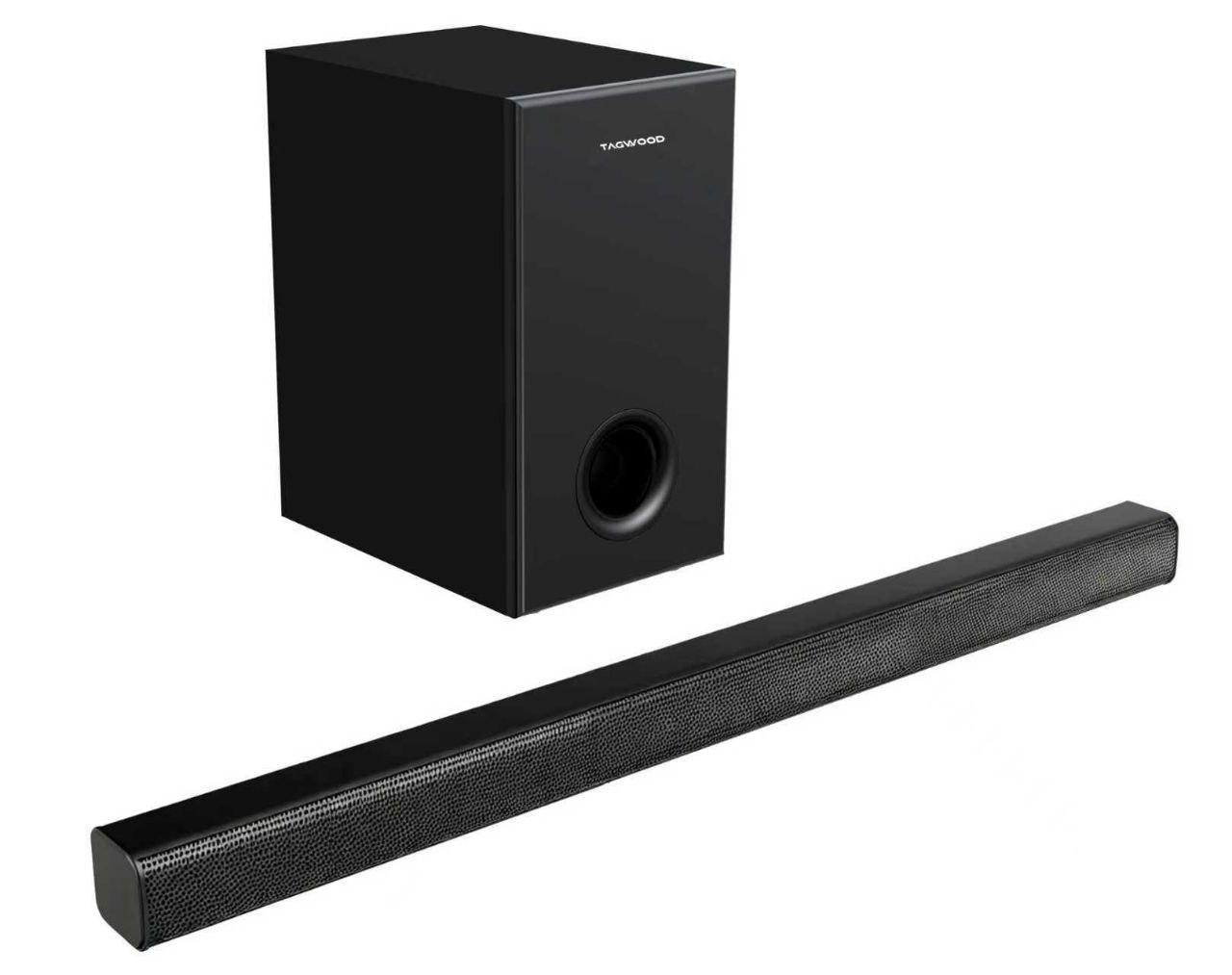 Tagwood 12000W 2.1CH Multimedia Bluetooth Woofer Speaker System Subwoofer Soundbar BT 6.0 /USB/SD/FM AC/DC System Soundbar with Remote Control S3 Speaker bass Sound Bar