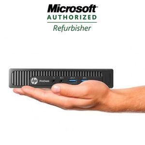 Refurbished Ultra Slim HP EliteDesk 800 G1 Intel Core i5 4th Gen 3.2Ghz 8GB RAM 500GB HDD Windows 11 Pro Desktop free adapter