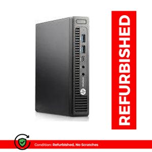 Refurbished Ultra Slim HP EliteDesk 800 G1 Intel Core i5 4th Gen 3.2Ghz 8GB RAM 500GB HDD Windows 11 Pro Desktop free adapter